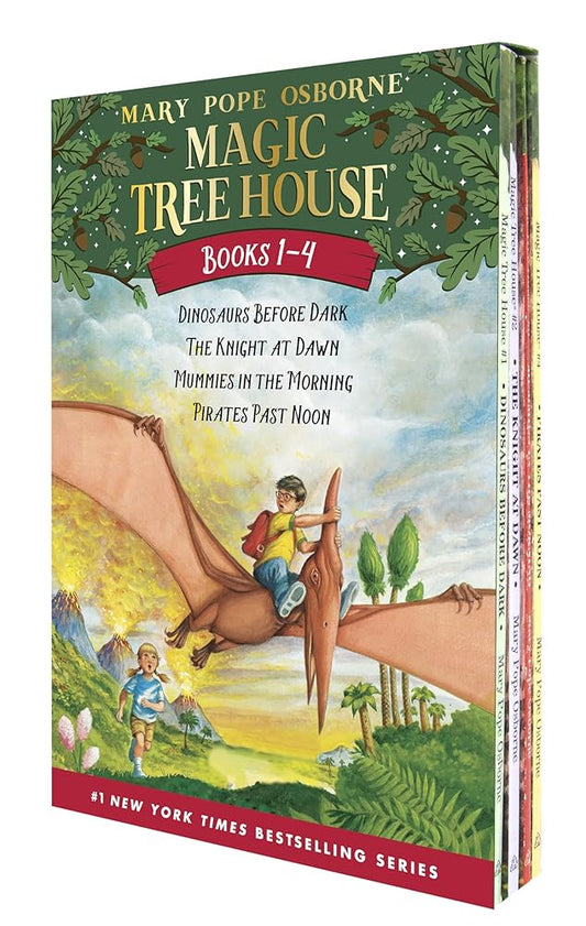 Magic Tree House Boxed Set, Books 1-4: Dinosaurs Before Dark, The Knight at Dawn, Mummies in the Morning, and Pirates Past Noon cover image