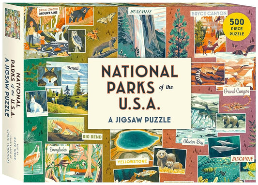 National Parks of The USA A Jigsaw Puzzle: 500 Piece Puzzle (Americana) cover image