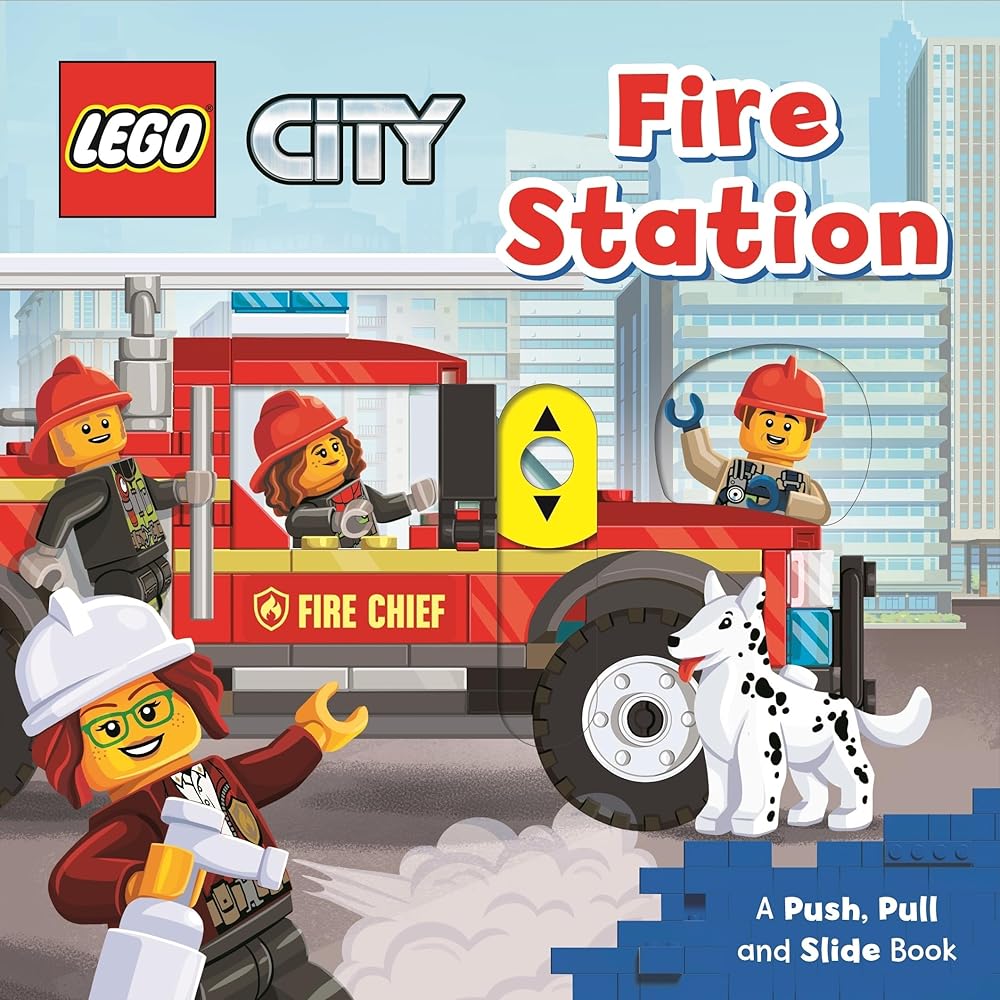 LEGO® City. Fire Station: A Push, Pull and Slide Book (LEGO® City Push Pull and Slide Books) cover image