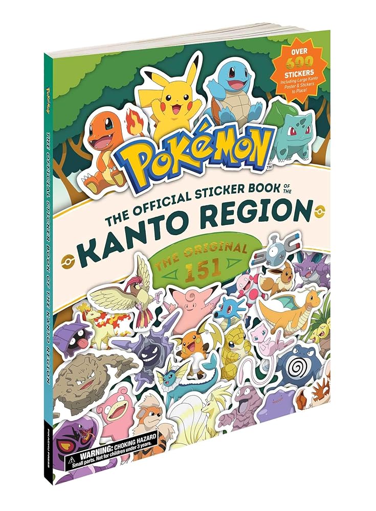 Pokémon The Official Sticker Book of the Kanto Region: The Original 151 (Pokemon Pikachu Press) cover image