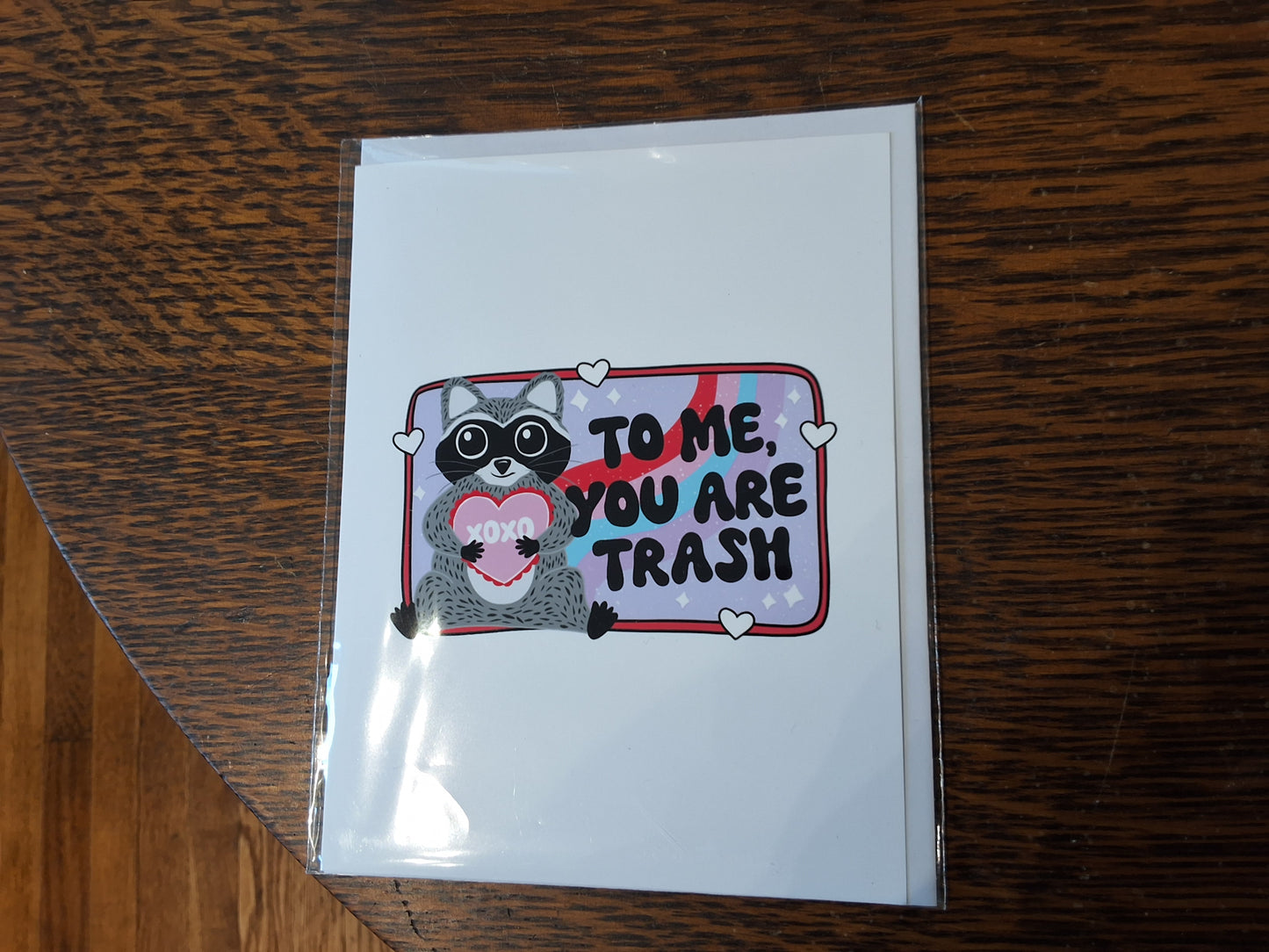 Raccoon greeting card