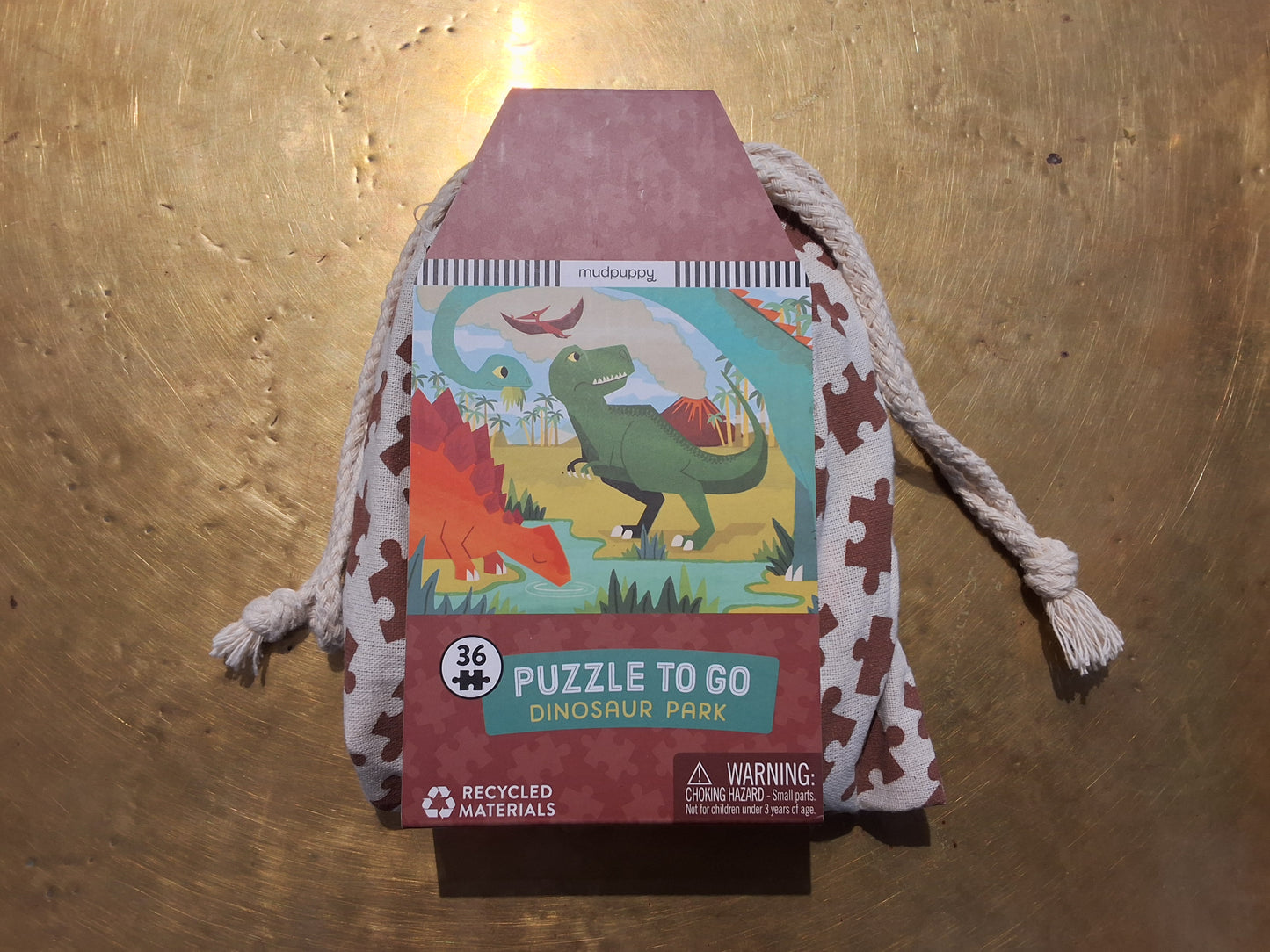 Dinosaur puzzle to go