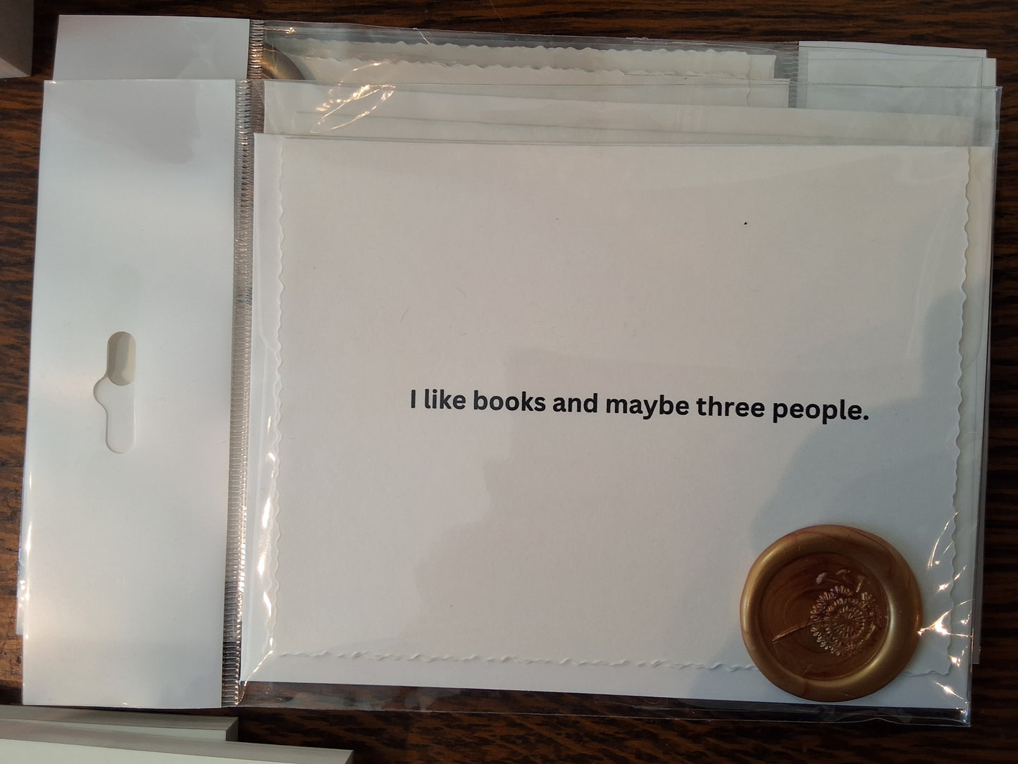 Gold Seal Booklover Card