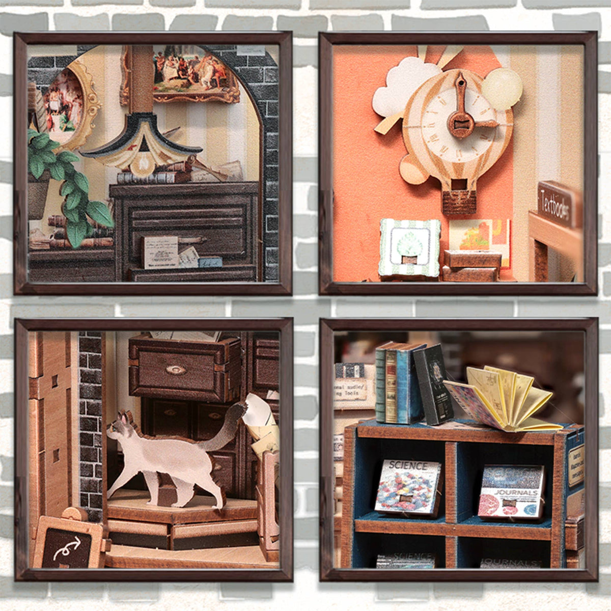 DIY Book Nook Kit: The Scholar's Bookstore
