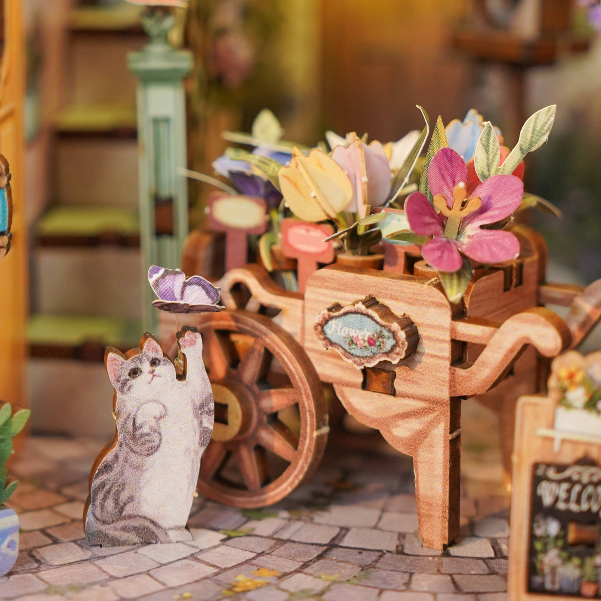 DIY Book Nook Kit: Flower Shop