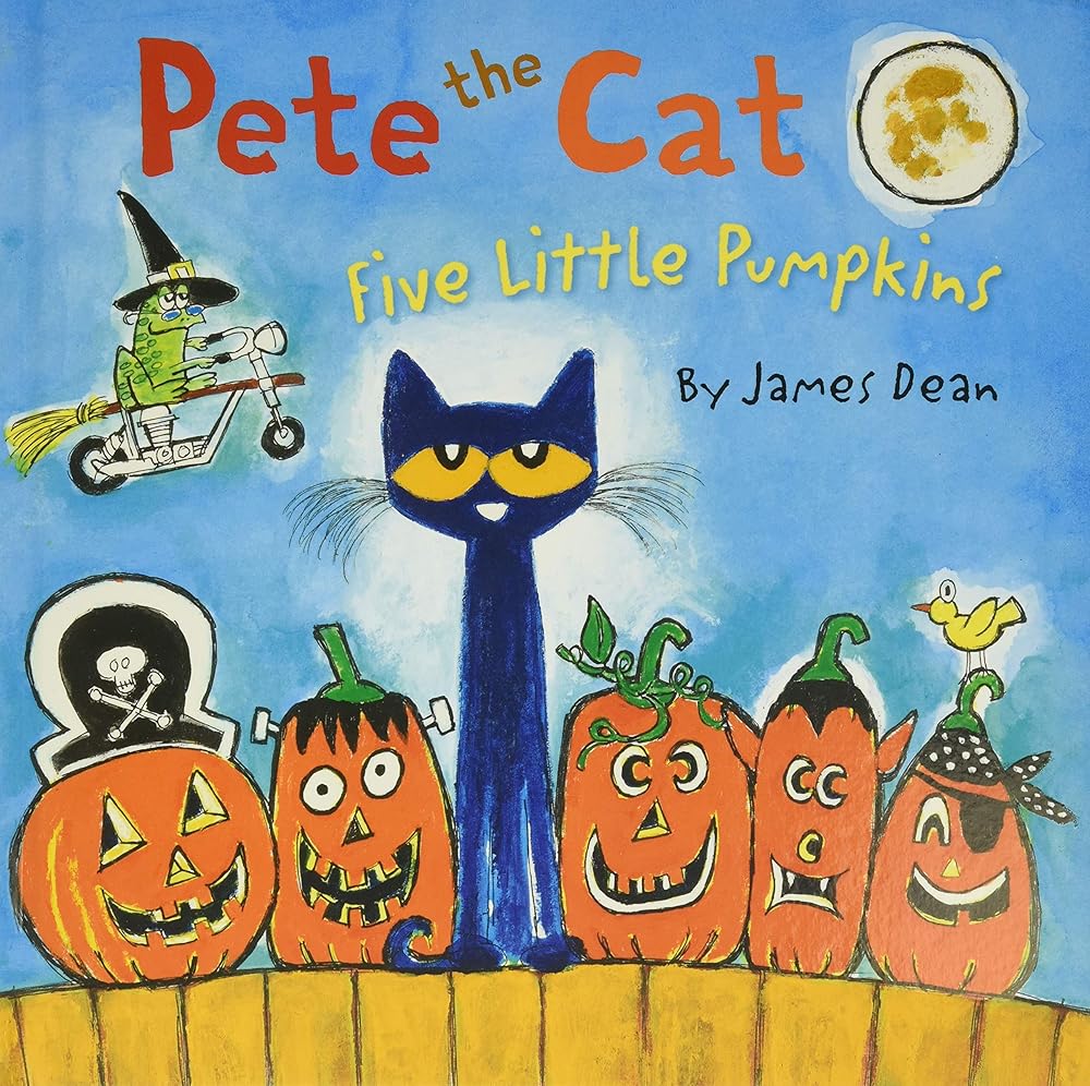 Pete the Cat: Five Little Pumpkins: A Halloween Book for Kids cover image