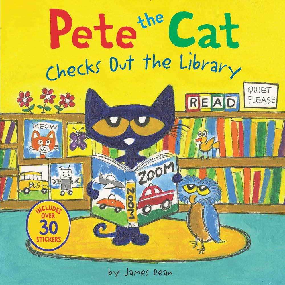 Pete the Cat Checks Out the Library cover image