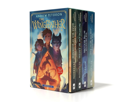 Wingfeather Saga Boxed Set: On the Edge of the Dark Sea of Darkness; North! Or Be Eaten; The Monster in the Hollows; The Warden and the Wolf King (The Wingfeather Saga) cover image