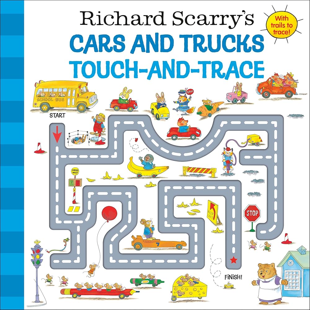 Richard Scarry's Cars and Trucks Touch-and-Trace cover image