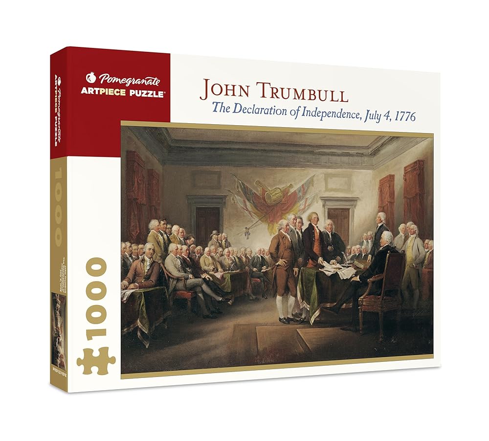 The Declaration of Independence July 4 1776 1000-Piece Jigsaw Puzzle cover image