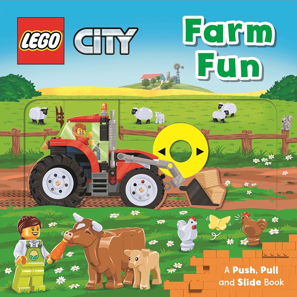 LEGO® City. Farm Fun: A Push, Pull and Slide Book (LEGO® City Push Pull and Slide Books) cover image