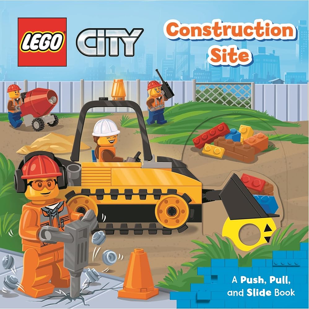 LEGO® City. Construction Site: A Push, Pull and Slide Book (LEGO® City Push Pull and Slide Books) cover image