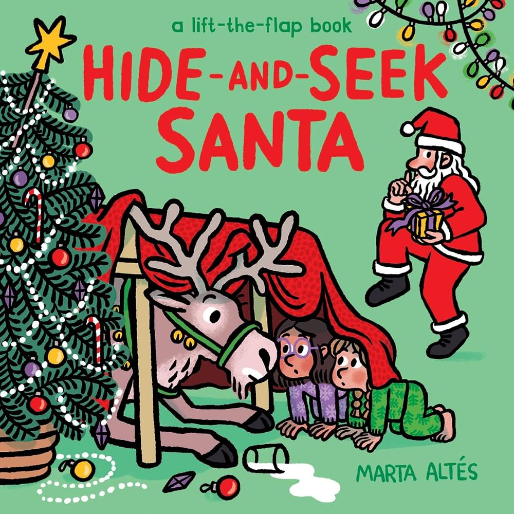 Hide-and-Seek Santa: A Lift-the-Flap Book (A Hide-and-Seek Board Book) cover image