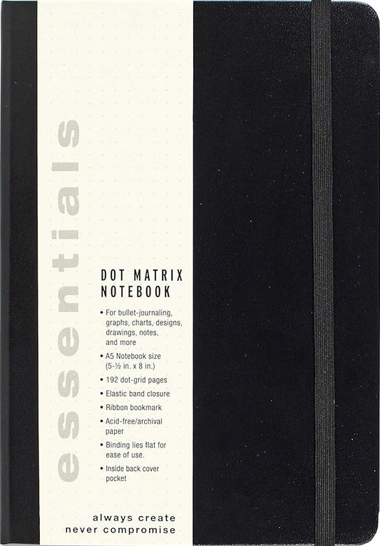 Essentials Dot Matrix Notebook, A5 size cover image