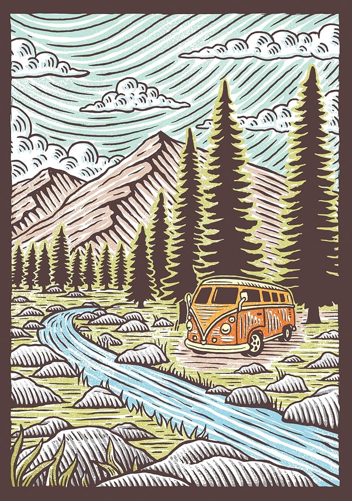 Great Outdoors Flexi Journal: (Blank Lined Notebook of Natural Landscapes, Illustrated Journal that Celebrates Nature) cover image