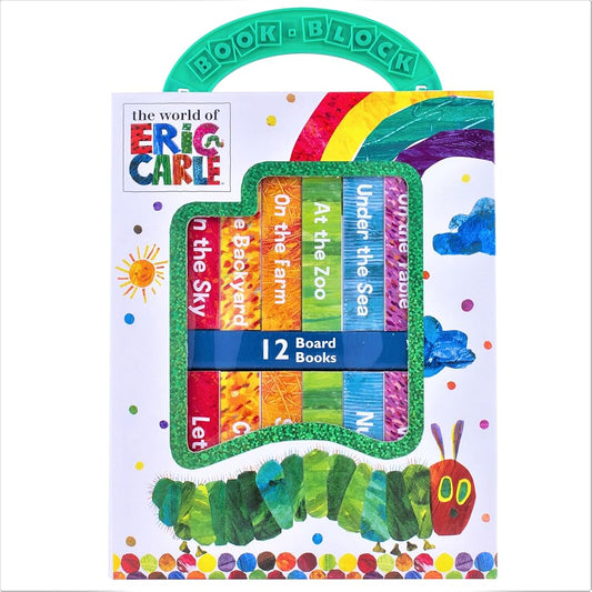 World of Eric Carle, My First Library 12 Board Book Set - First Words, Alphabet, Numbers, and More! Baby Books - PI Kids cover image