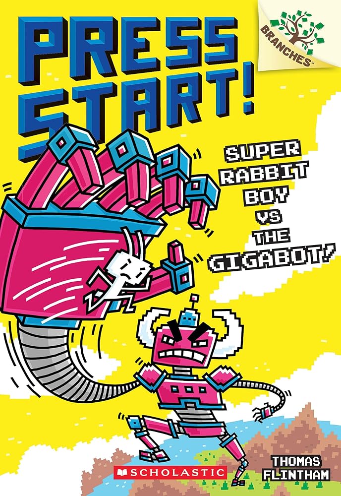 Super Rabbit Boy vs. the Gigabot!: A Branches Book (Press Start! #16) cover image