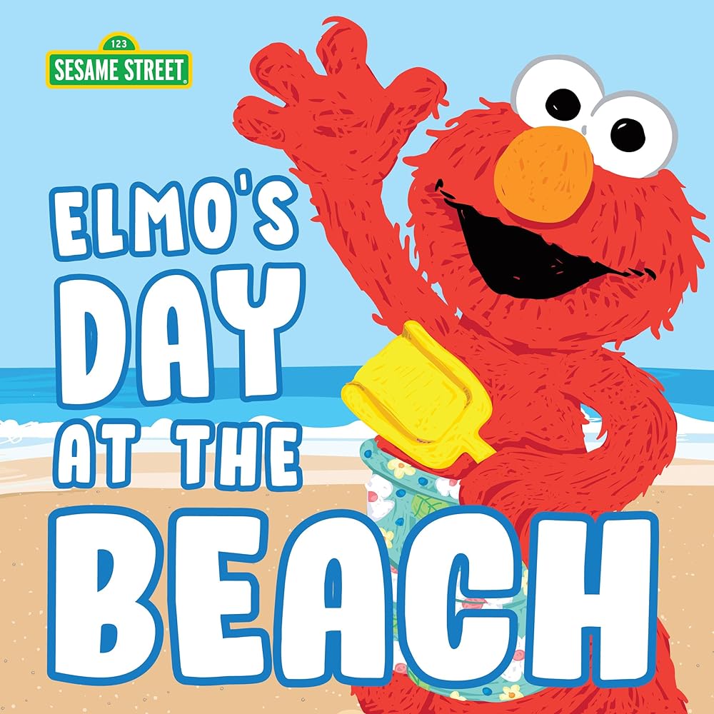 Elmo's Day at the Beach: A Picture Book of Summer Fun and STEM (Sesame Street Scribbles) cover image