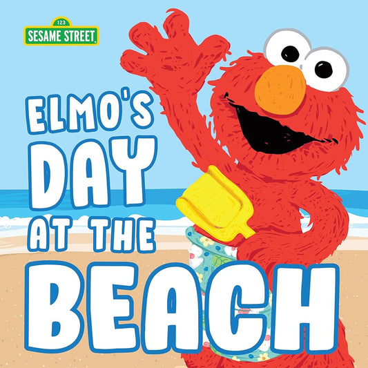 Elmo's Day at the Beach: A Picture Book of Summer Fun and STEM (Sesame Street Scribbles) cover image
