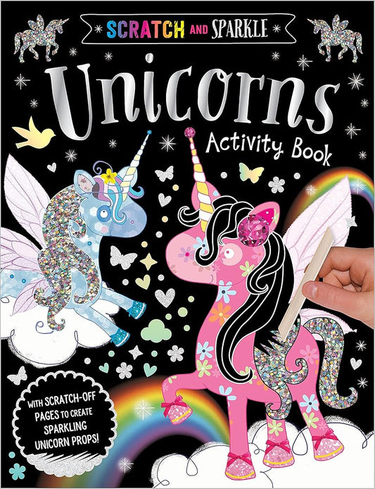 Scratch and Sparkle Unicorns Activity Book cover image