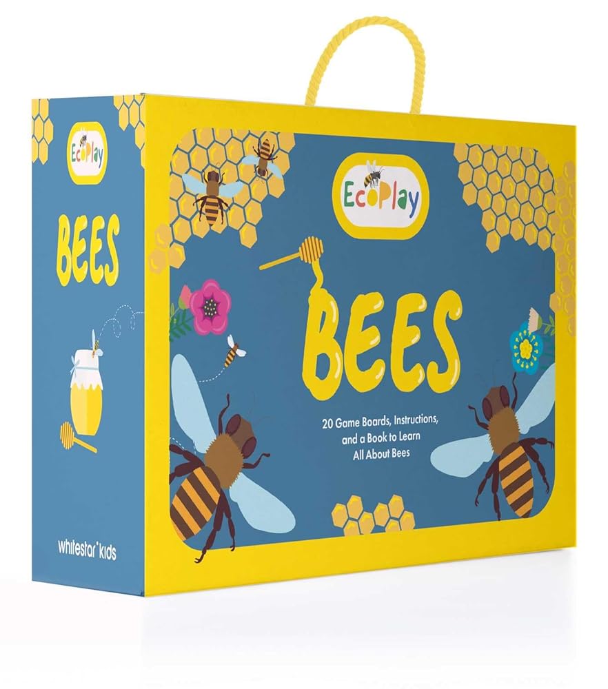 Eco Play: Bees: 20 Game Boards, Instructions, and a Book to Learn All About Bees (Travel Kits) cover image