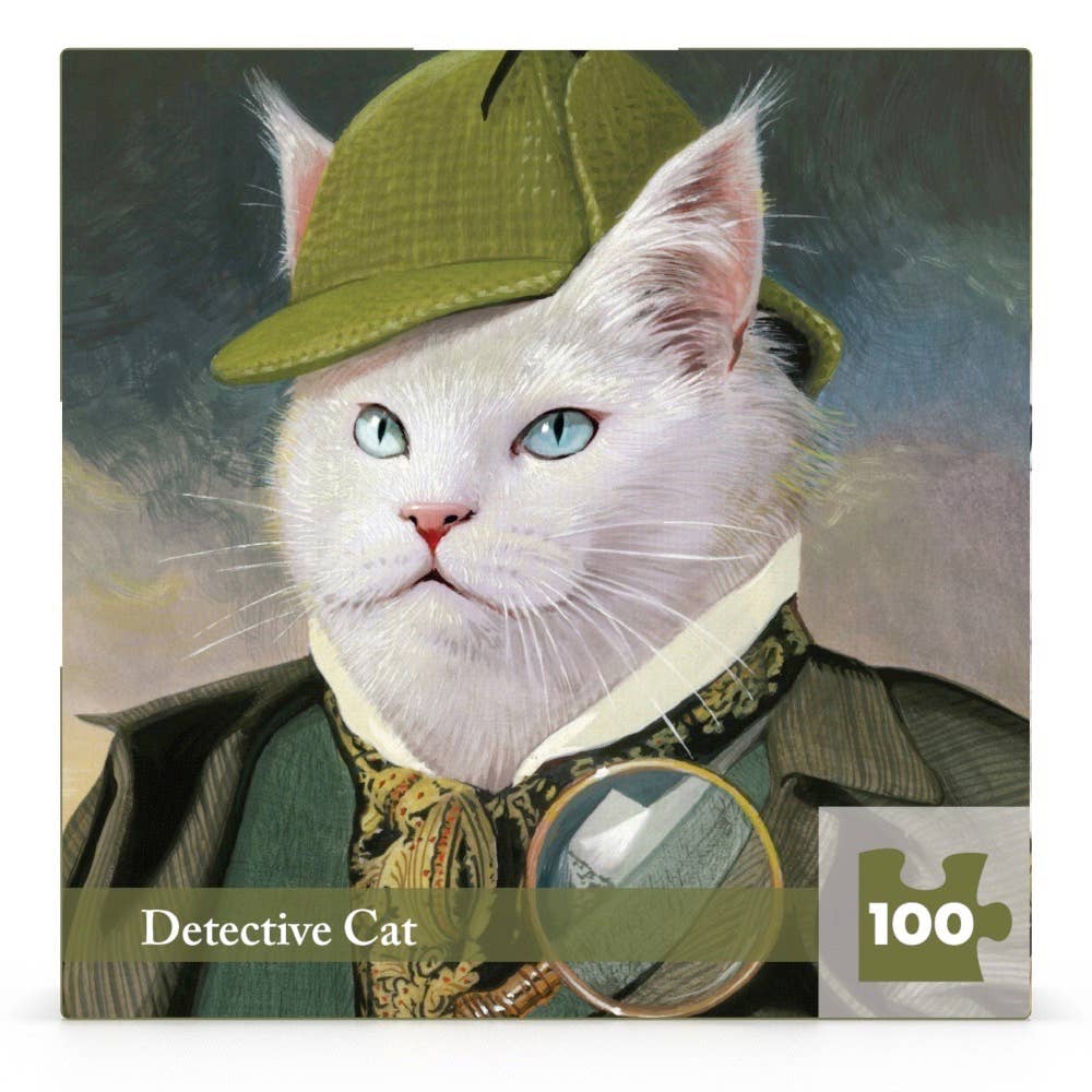 Snowball - Cat Detective Mini - 100 Piece Mini Puzzle
