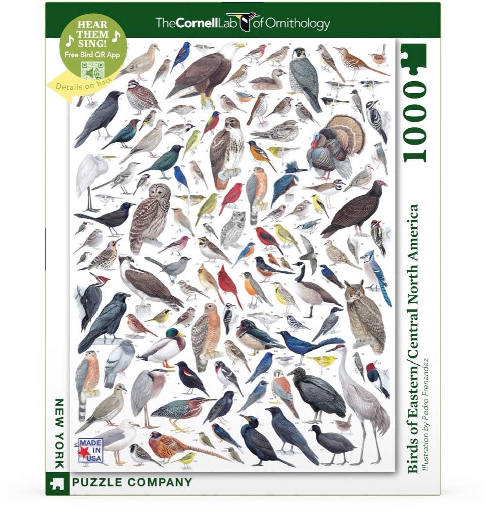 Birds of Eastern/Central North America - 1000 Piece Jigsaw Puzzle