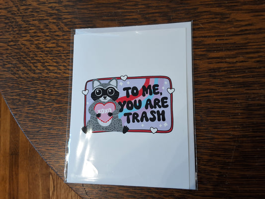 Raccoon greeting card
