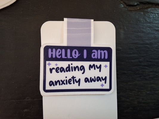 Anxiety magnetic bookmark