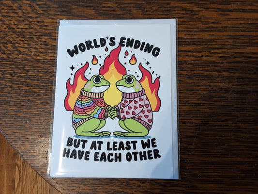 World's Ending Greeting Card