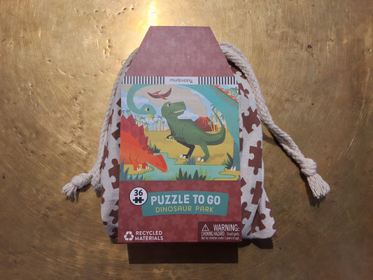 Dinosaur puzzle to go