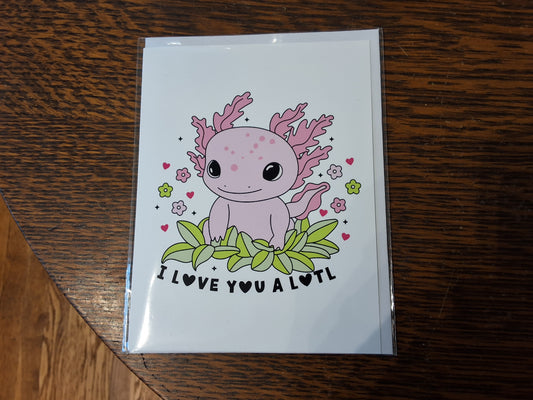 Axolotl Greeting Card
